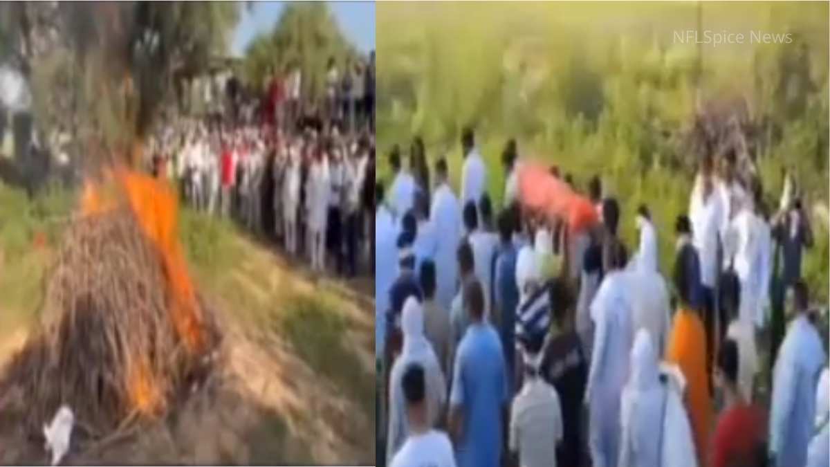 Lady teacher Manisha was given final farewell in Bhiwani, brother lit the funeral pyre