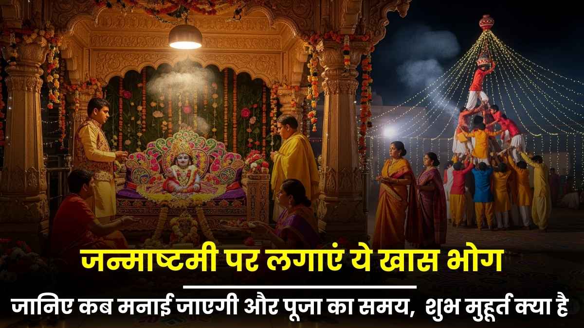 Janmashtami 2025: कब मनाई जाएगी, शुभ मुहूर्त और भोग की पूरी जानकारी