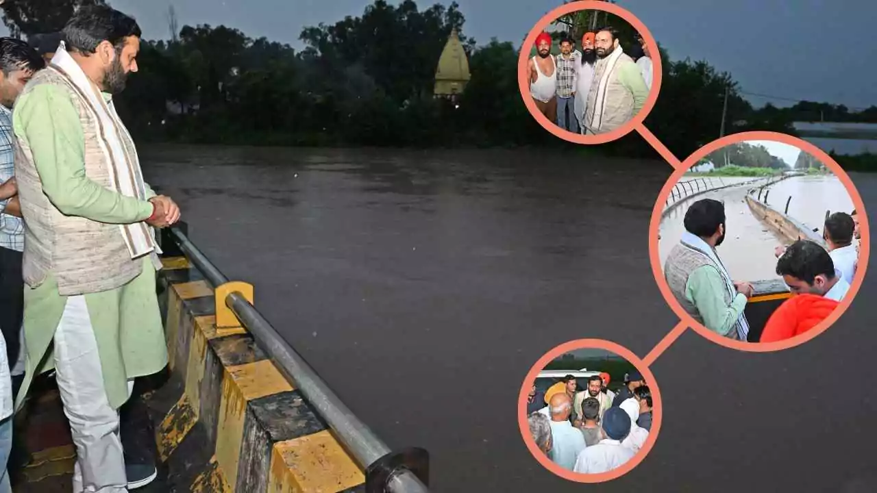 हरियाणा: सीएम सैनी का बाढ़ प्रभावित कुरुक्षेत्र दौरा, कहा "किसान का बेटा" बनकर आया हूँ