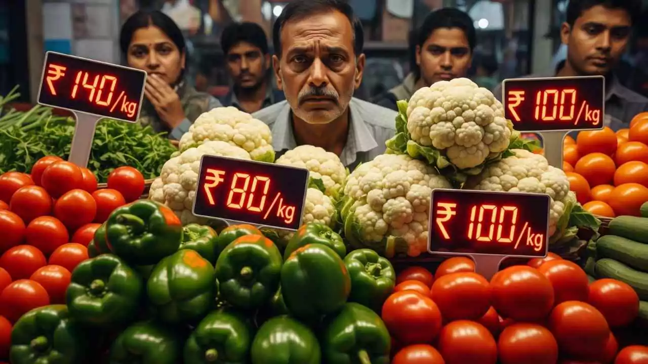 दिल्ली-NCR में सब्जियों की कीमतें आसमान पर, शिमला मिर्च-गोभी 140 रुपये किलो!