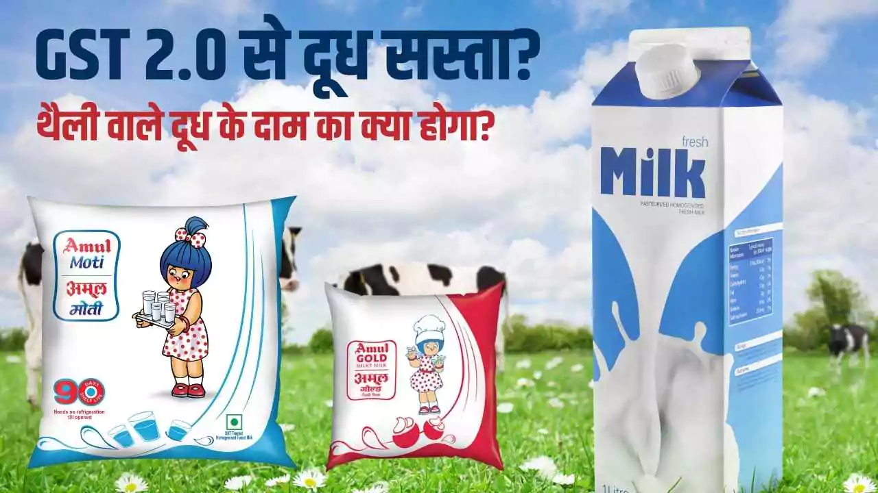 GST 2.0 से दूध सस्ता? थैली वाले दूध के दाम का क्या होगा? Amul ने दी ये बड़ी जानकारी