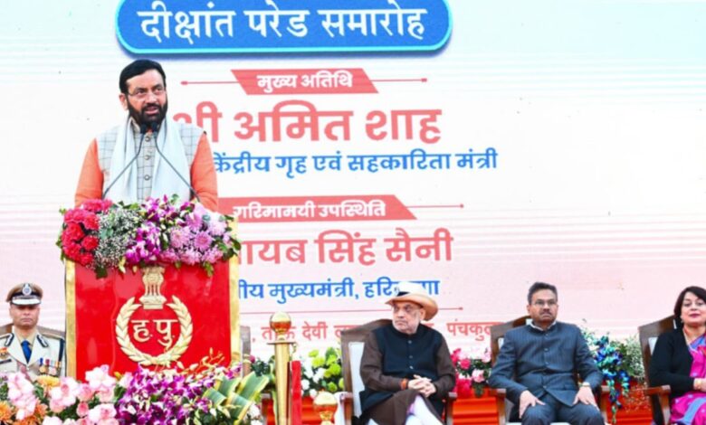 हरियाणा पुलिस में 5,061 नए जांबाजों की शानदार एंट्री, अमित शाह और नायब सिंह सैनी ने ली सलामी
