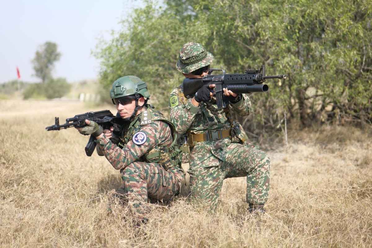 Indian and Malaysian armies begin advanced tactical military exercise.