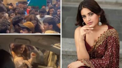 Song Launch के दौरान फैंस की भीड़ में फंसीं Nidhhi Agerwal