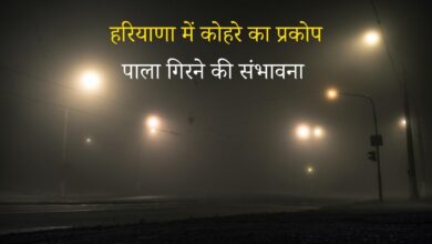 हरियाणा में कड़ाके की ठंड और घना कोहरा: 12 जिलों में यलो अलर्ट, गुरुग्राम ऑफिस टाइमिंग बदली – प्रदूषण से राहत की कोशिश! हरियाणा में कड़ाके की ठंड और घना कोहरा: 12 जिलों में यलो अलर्ट, गुरुग्राम ऑफिस टाइमिंग बदली – प्रदूषण से राहत की कोशिश!