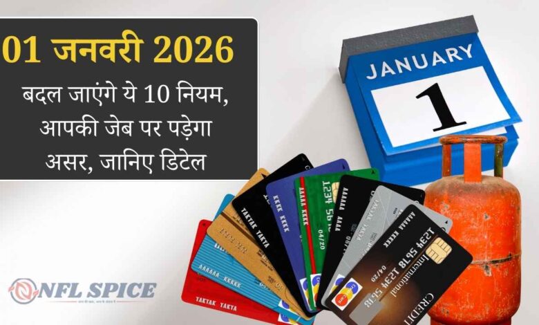 जनवरी 2026 से बदलेंगे 10 बड़े नियम: पैसा, टैक्स, कार, LPG और सोशल मीडिया पर पड़ेगा असर