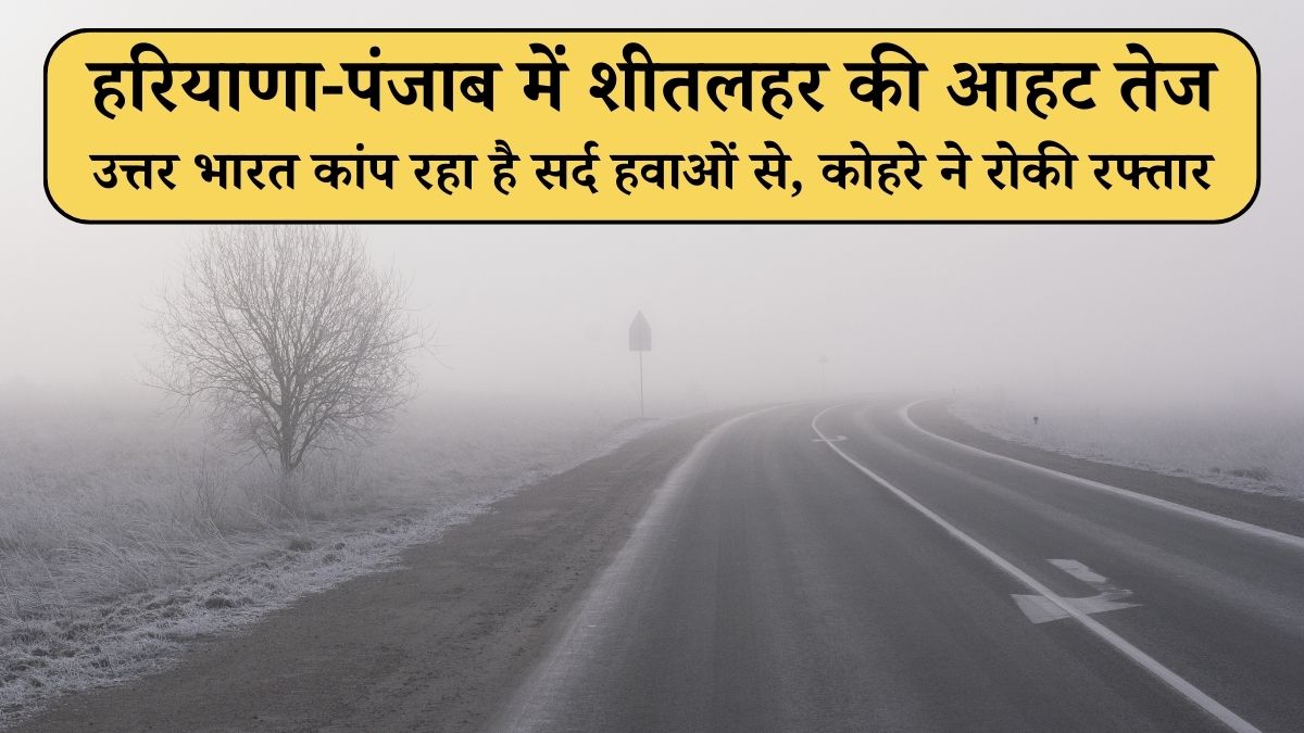 उत्तर भारत कांप रहा है सर्द हवाओं से, कोहरे ने रोकी रफ्तार: हरियाणा-पंजाब में शीतलहर की आहट तेज उत्तर भारत कांप रहा है सर्द हवाओं से, कोहरे ने रोकी रफ्तार: हरियाणा-पंजाब में शीतलहर की आहट तेज
